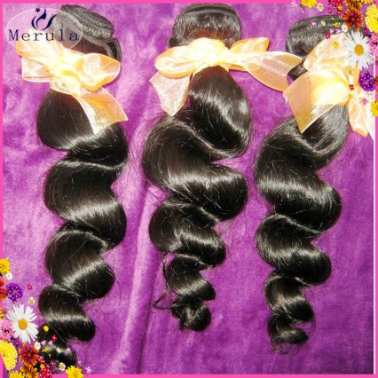 Good feedback Virgin Loose wave Indonesian spiral curls Raw unprocessed hair 4pcs/lot Merual Tress
