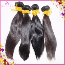 Gorgeous Machine Wefts 4 bundles Indonesian Natural Straight Raw Virgin Human Hair Weaving 