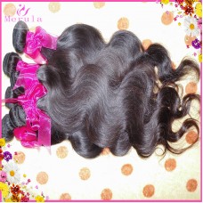 New Products 3pcs/lot East Asia Raw body Wavy Cambodian Hair Dark Brown Silky Bundles MeruLa Tress