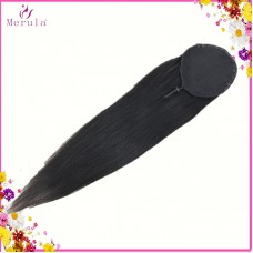 Lift face Ponytail human raw hair unprocessed curly deep wave straight wavy 100gram/piece Type B