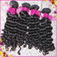 Individual Donor Spanish curl Laotian deep wave single donor Raw human hair 4pcs/lot 