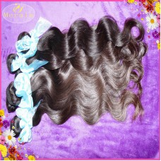 Raw Indian Body Wavy Virgin Hair 3 bundles Thick Human Hair natural color 300g Tangle free shine and luster