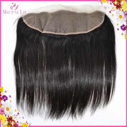 HD lace frontal raw unprocessed human hairs Straight texture with baby hairs preplucked hairline 