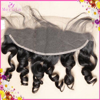 Raw Hair Loose wave Lace frontal 13X4 unprocessed hair quality tangle free preplucked with baby hair