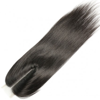 Merula Raw Hair 2x6 HD lace closure silky straight best quality human hair closure deep parting space