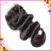 Raw Single donor hair natural Body Wave Lace Closure HD transparent lace
