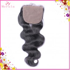 Body wave silk base top closure style Virgin hair 1 pack real scalp looking 4x4 