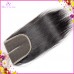One donor Raw Hair Durable Swiss lace closure 1 pack  Natural hair color #1B soft hair high quality