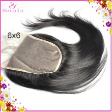 Consistent Raw hair quality natural straight lace closure 6x6 7x7 HD transparent natural hair line swiss lace 