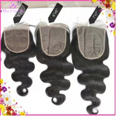 Preplucked Body Wave Donors Virgin hair Lace closure 5x5 6x6 7x7 all big closures free middle part available Matching for all origins 