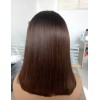 Hot selling short bob wig with bang machine sewed wigs(without lace) Raw Russian cuticle aligned hair 12A Merula Hair