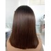 Hot selling short bob wig with bang machine sewed wigs(without lace) Raw Russian cuticle aligned hair 12A Merula Hair