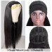 HeadBand wig raw single donor human hair machine weave wigs Premium quality different textures available