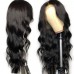 Raw Single donor Laos Human Hair 13*6 Lace Frontal Wig HD Transparent Deep Parting Space